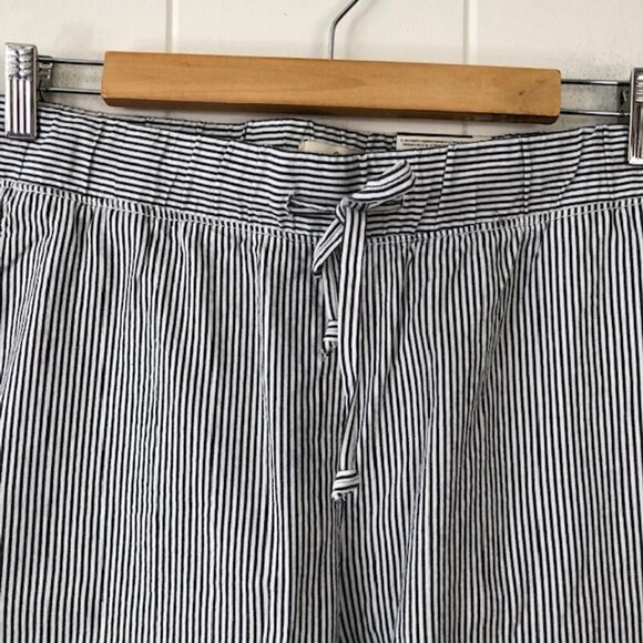 St. Johns Bay Womens Pants Mid-Rise Striped Cotton Cropped Wide Leg X-Large - Picture 4 of 10